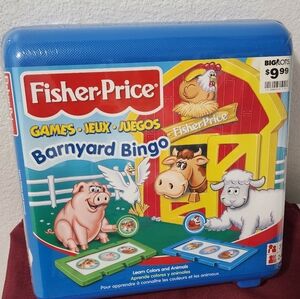 Fisher-Price Barnyard Bingo Game - Blue Case
